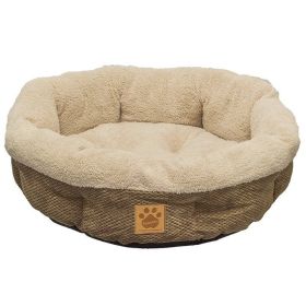 Precision Pet Natural Surroundings Shearling Dog Donut Bed