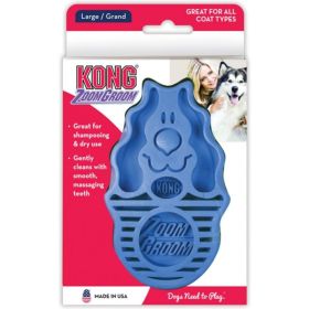 KONG ZoomGroom Dog Brush (Flavor: Boysenberry)