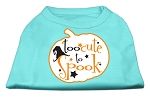 Too Cute to Spook Screen Print Dog Shirt (Color/Size: Aqua Lg)