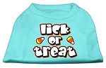 Lick Or Treat Screen Print Shirts (Color/Size: Aqua L)